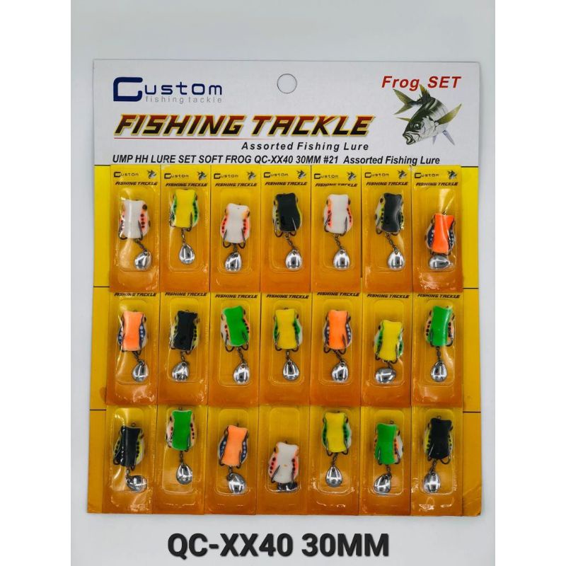 SOFT FROG CUSTOM 27 MM 30 MM dijual per pcs / LURE SET SOFT FROG/ KODOK KARET / UMPAN KODOK