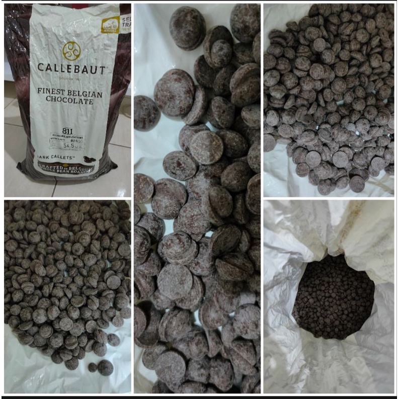 

CALLEBAUT 811 DARK CHOCOLATE 54.5 % - 1 Kg (BACA DESKRIPSI)