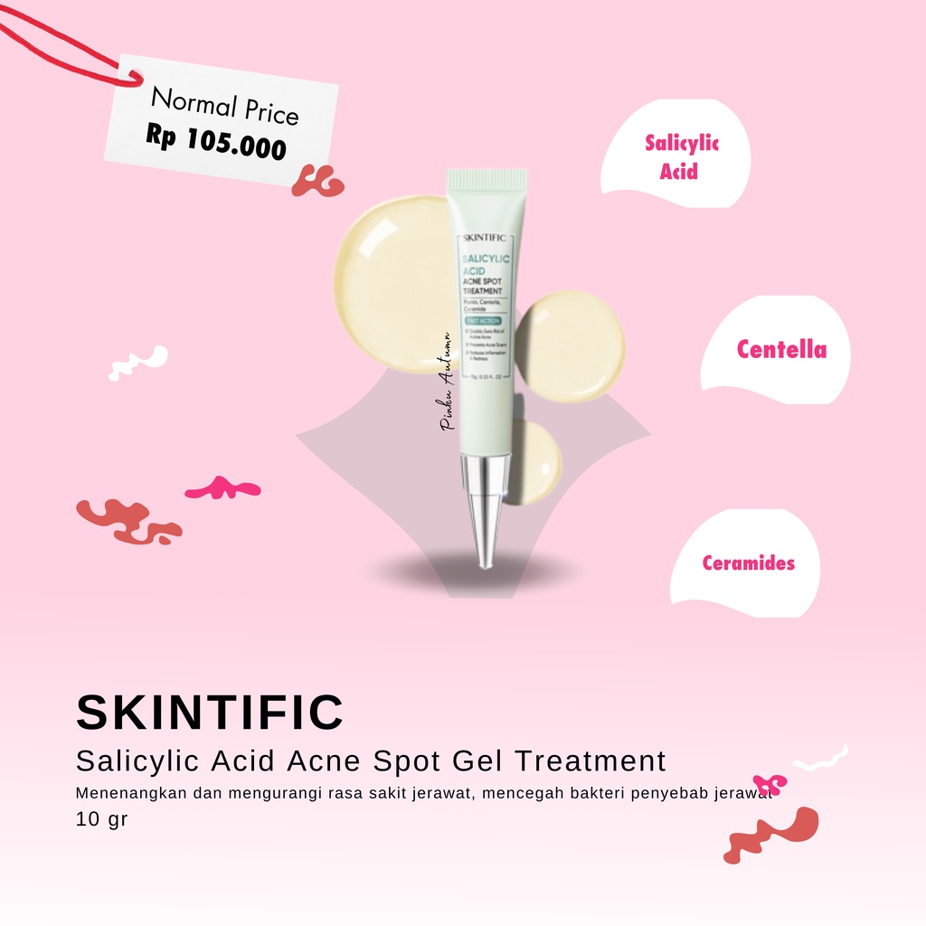 Jual SKINTIFIC Salicylic Acid Acne Spot Treatment Gel 10g Shopee