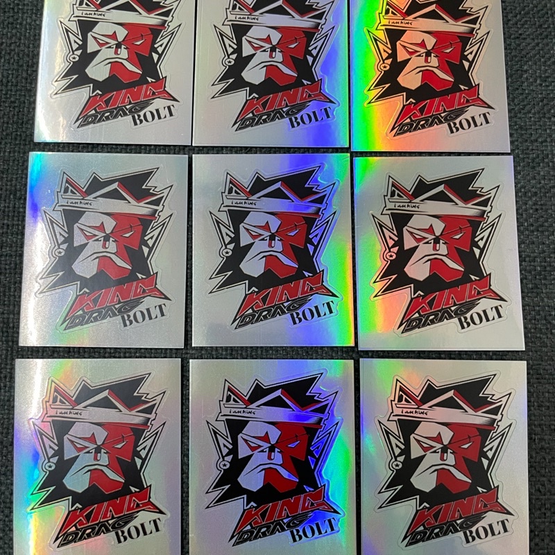 stiker hologram IMPORT KING DRAG KINGDRAG motor mobil