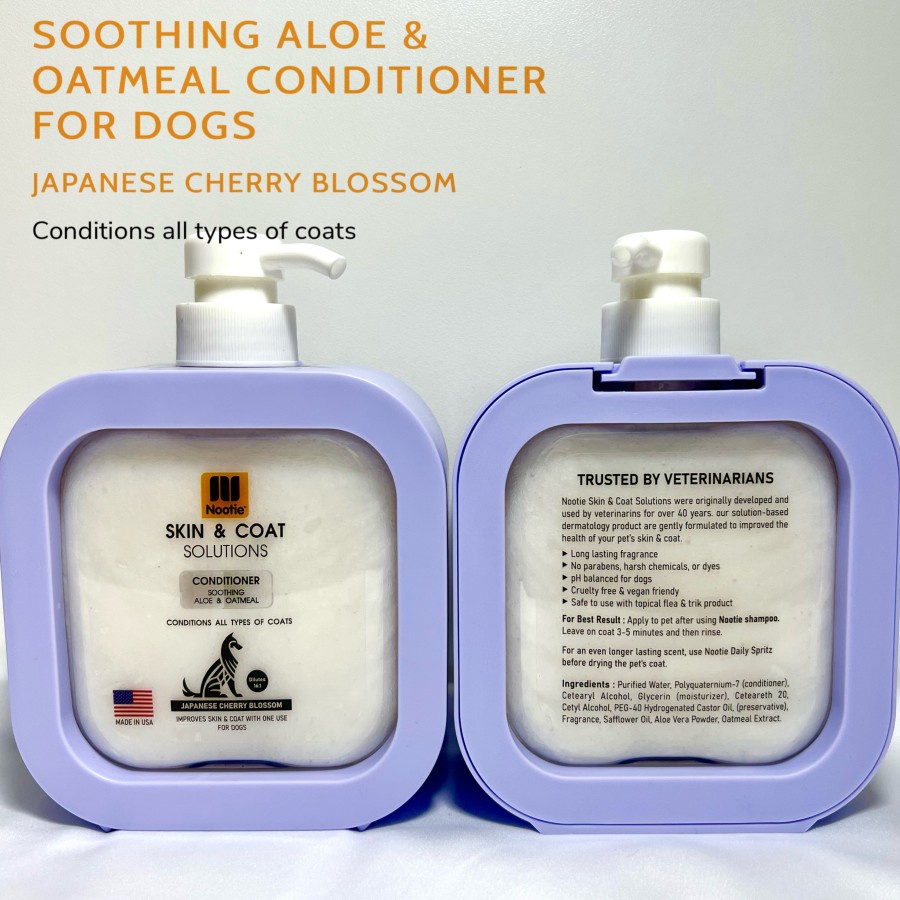 Conditioner Nootie untuk Anjing dengan Aroma Cherry Blossom Jepang, Produk Asli USA