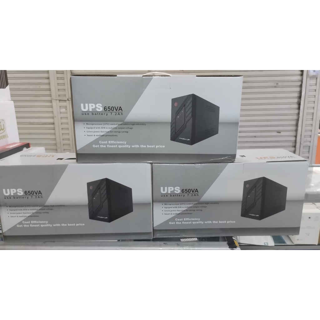 UPS Power Up 650va  ups 650 va + Stabilizer resmi