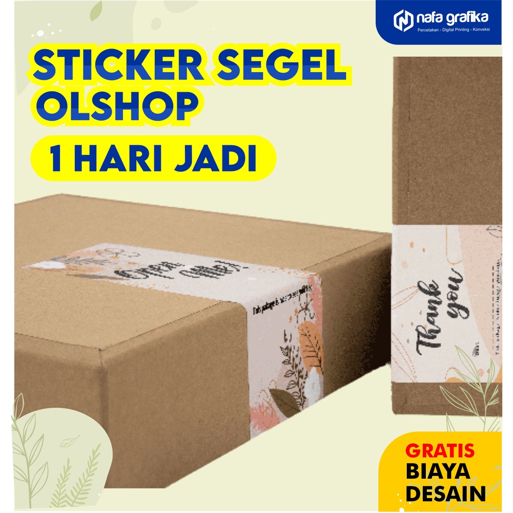 

STIKER SEGEL OLSHOP STICKER KEMASAN KARDUS HAMPERS ONLINE SHOP MURAH SEHARI JADI
