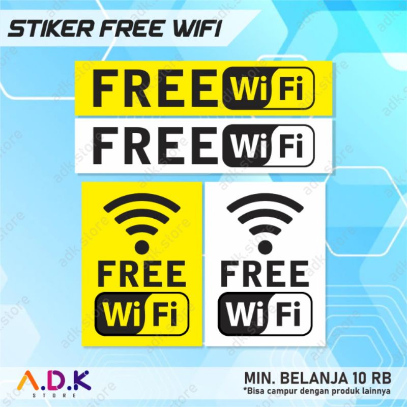 

STIKER FREE WIFI (11×15cm & 23,5×5cm)