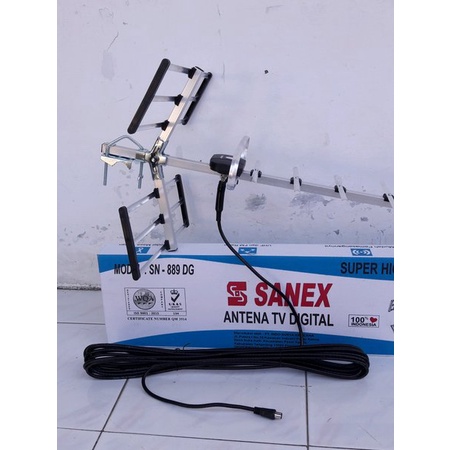 Antena TV Digital Sanex SN 889 DG / SN-889 DG FREE KABEL 10METER Antena TV Digital Sanex Outdoor