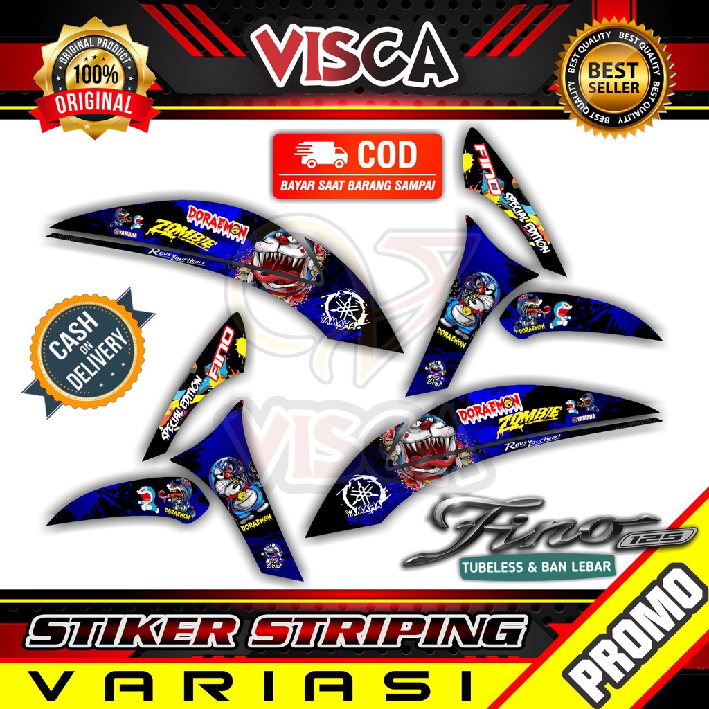 Sticker Fino New 125 gk full Stiker Fino New 125 Striping Fino New 125 decal emblem  Fino New 125 mo