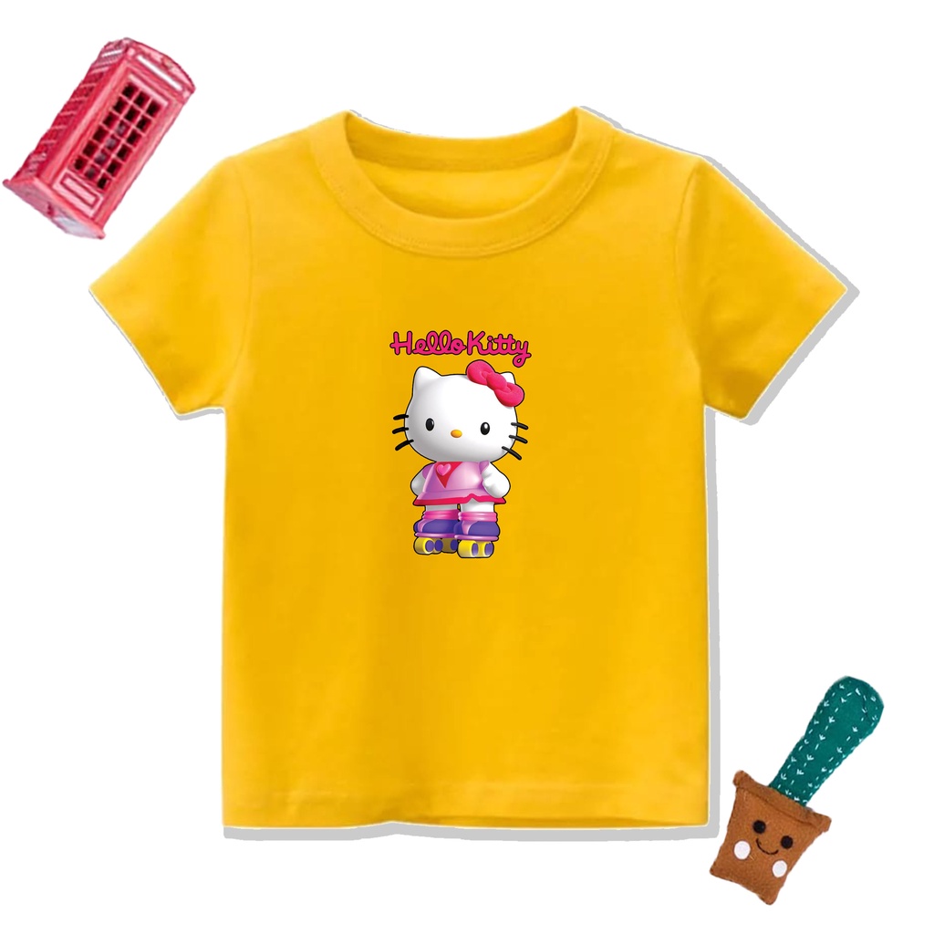 PVJ -  Kaos Hello kitty Anak perempuan Tangan Pendek