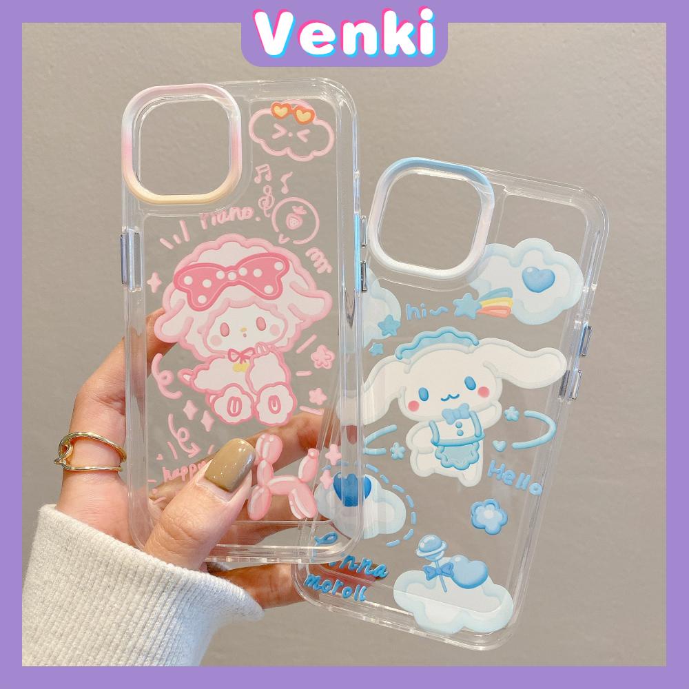 Case For iPhone 14 Pro Max Soft Silcone Big Hole Clear Space Case Cartoon Cute Plating Buttons Camera Protection Shockproof For iPhone 14 13 12 11 Plus Pro Max 6 7 8 Plus XR XS