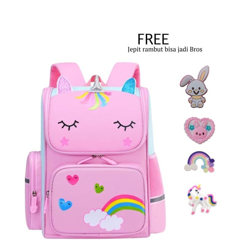 Back Pack Double Decker_Tas Ransel Anak_Lol_Unicorn_Superhero_Paw Patrol_Shopkins Fashion Cewek_COD_ Bisa Bayar Ditempat
