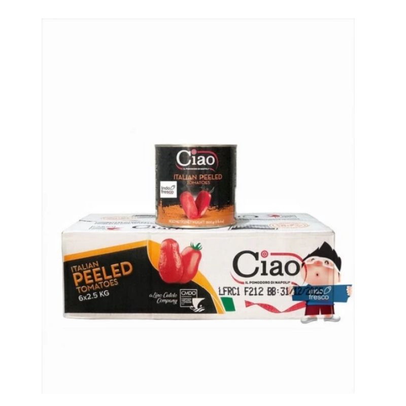 

Ciao tomato peeled 2500 gram