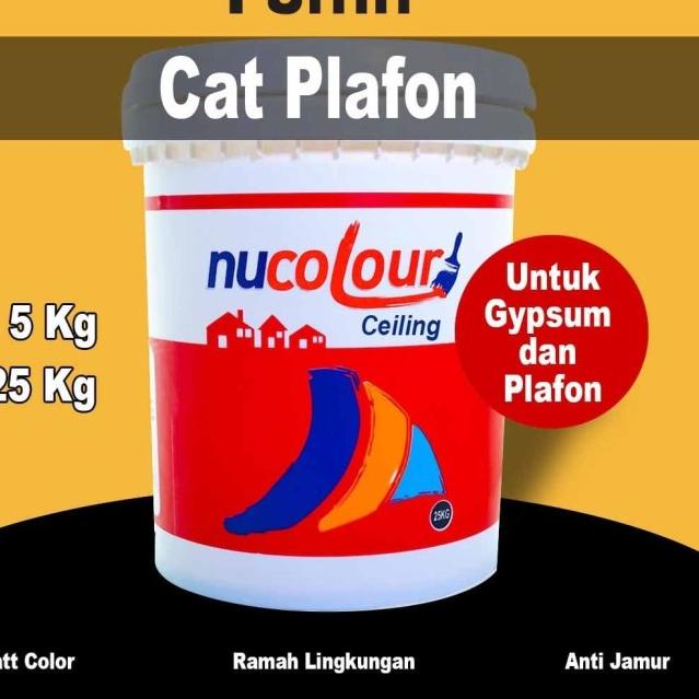 Cat Plafon Nucolour ceiling 5 kg - cat gipsum putih