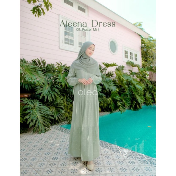 Aleena Dress By D'Olea / gamis kekinian / gamis harian