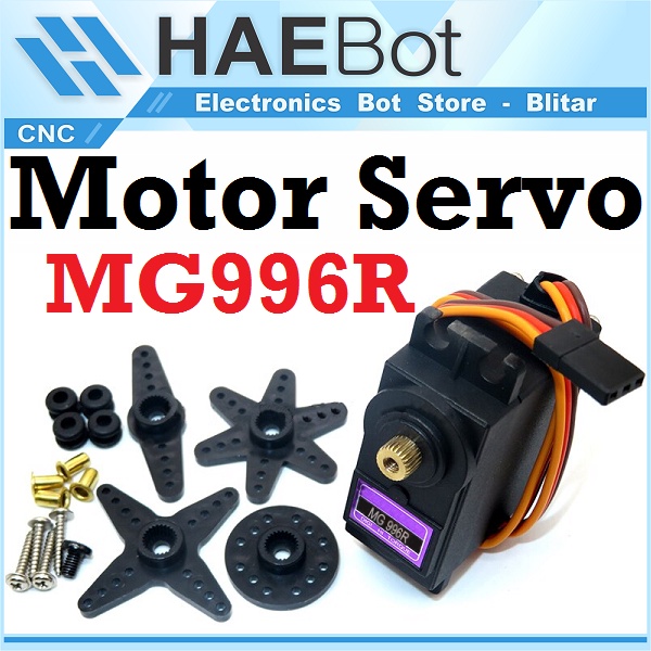 [HAEBOT] Motor Micro Servo MG 996 MG996 MG996R High Torque Torsi Tinggi Metal Gear Upgrade MG995 Tower Pro