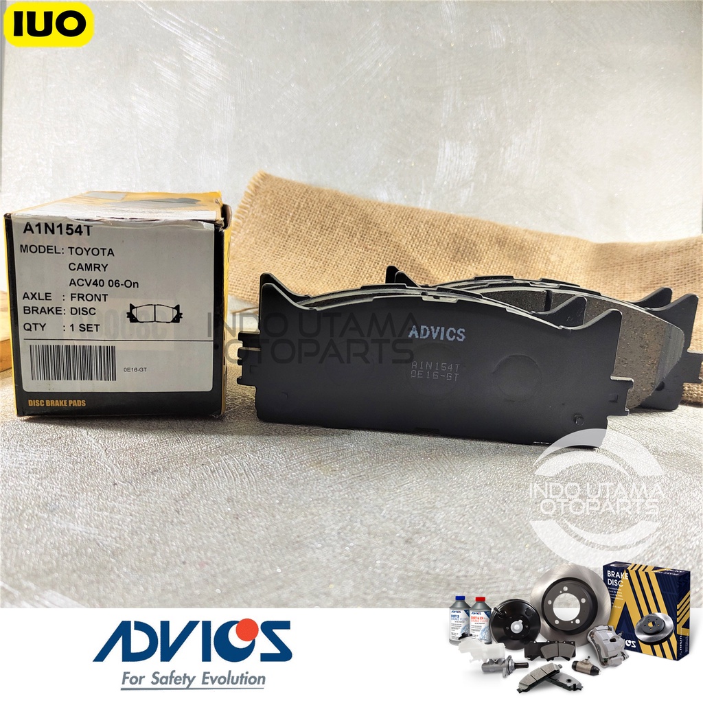 Brake Pad AISIN All New Camry Kampas Rem ADVICS A1N154T - ORIGINAL