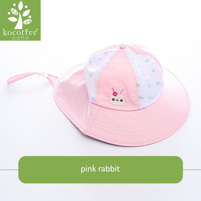 TOPI ANAK | anti UV matahari - premium hat het impor kid cewek cowok neckscreen summer holiday outdoor embroidery cartoon