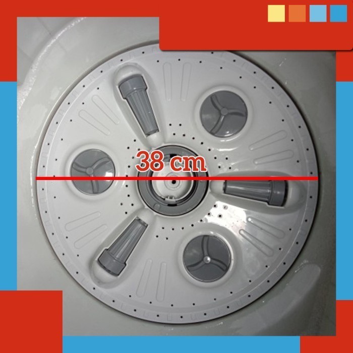 AKPA Pulsator Mesin Cuci 2 Tabung LG P120R P 120 R Diameter 38 cm Gigi 11