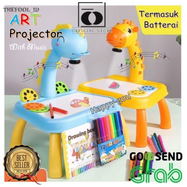 

Promo Mainan Montessori Jerapah Meja Gambar Belajar Anak Proyektor Edukasi T - Jerapah Kuning Berkualitas