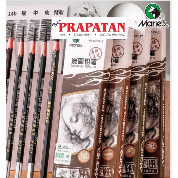 

Pensil Charcoal Maries C7300 / Maries Charcoal Pencil - Neutral NANDAA