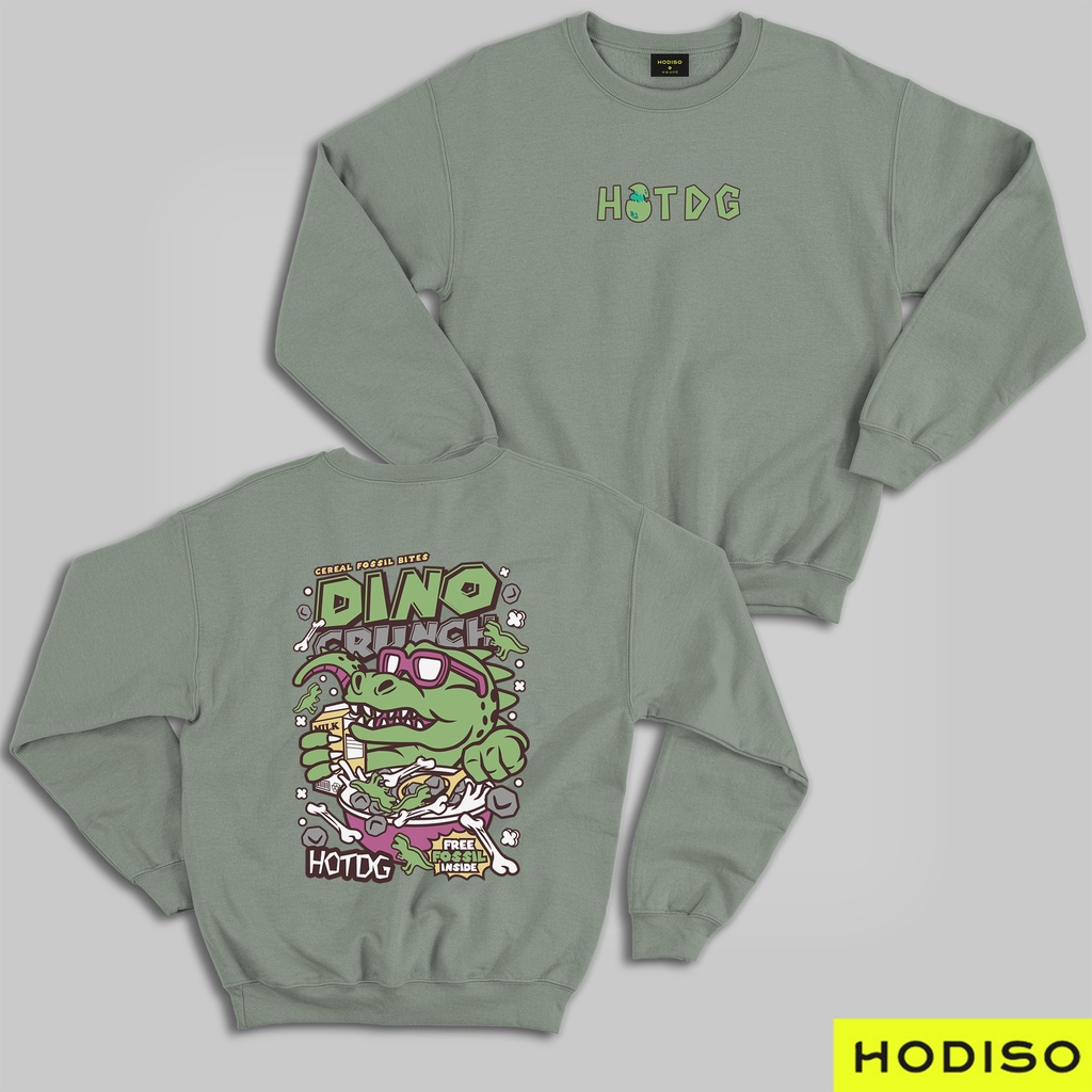 HODISO - Dino Crunch Crewneck Sweater