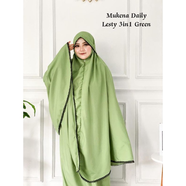 Mukena Daily Lesti 3in1 Katun Premium