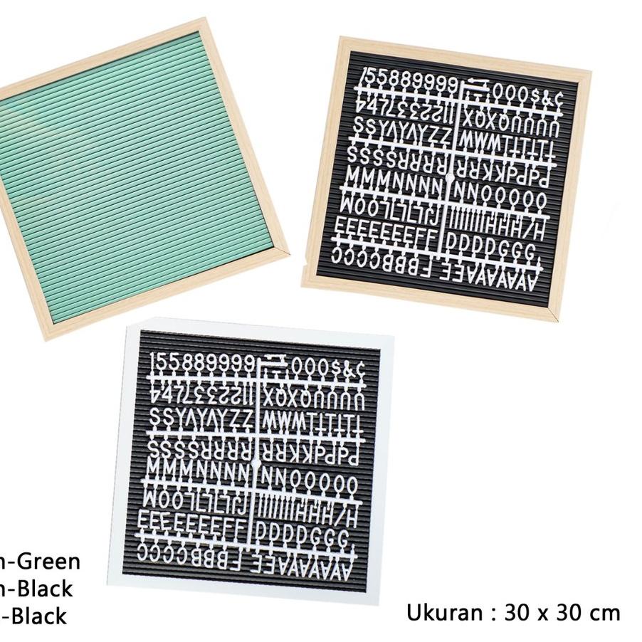 

ㅭ PAPAN NAMA BAYI LETTER BOARD 30X30 CM (TERMASUK HURUF) HURUF ANGKA BOARD MENU PAPAN PENGUMUMAN DEKORASI RUMAH RESTO CAFE ↲