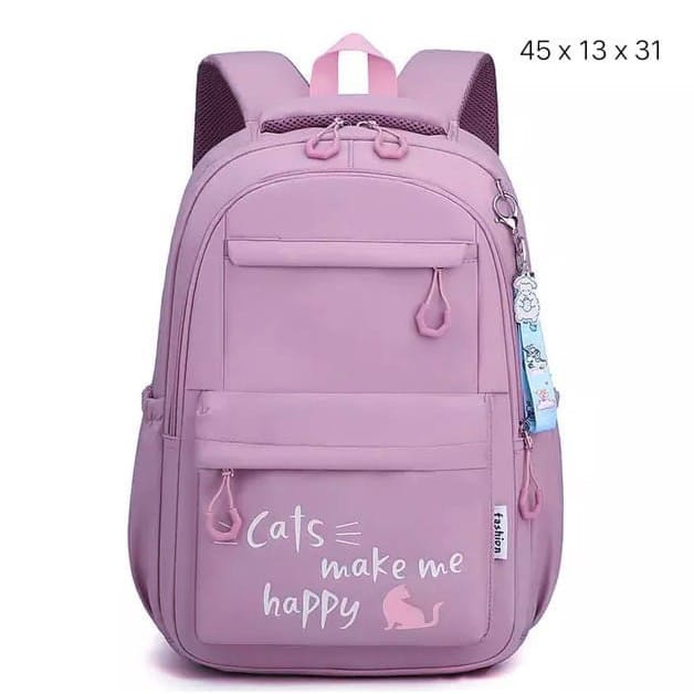 PTM - Tas anak sekolah perempuan- ransel cats make me happy