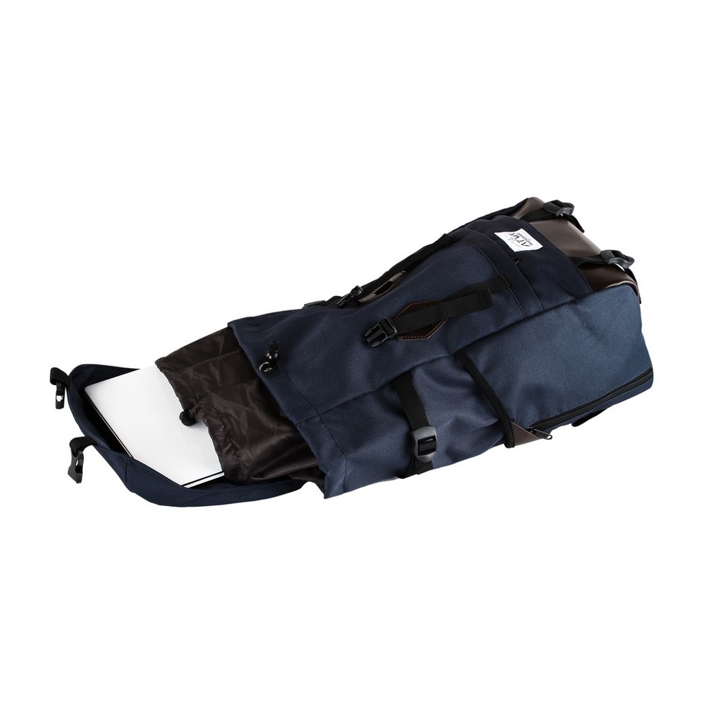LIDDER NAVY ORIGINAL x ATVA Tas Ransel Casual Biru Dongker Pria Daily Backpack Kuliah Kampus Kerja Kantor Sekolah SMA SMK Remaja Dewasa Tas Punggung Laptop Ukuran Besar 14 Inch Bagpack Distro Tas Traveling Premium Outdoor Travel Bag Keren Terbaru Kekinian