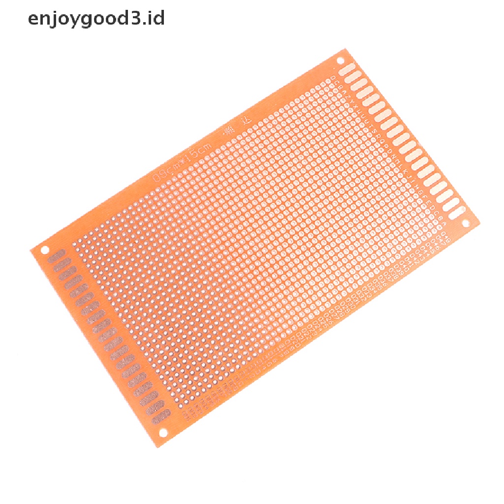 2pcs Papan PCB Bakelite Universal Diy Satu Sisi Warna Kuning Bahan Tembaga