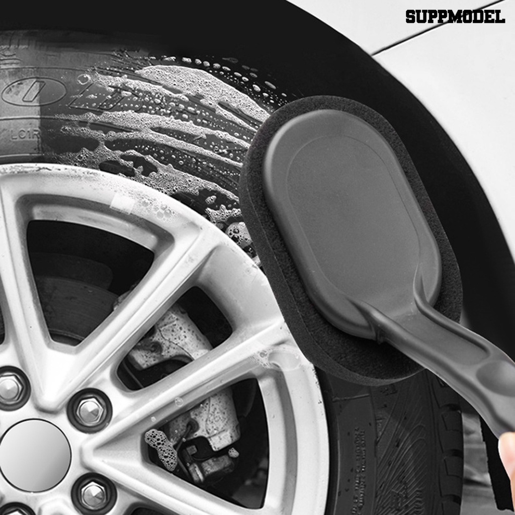 [SM] Sikat Spons Ban Sikat Spons Lembut Anti Gores Padat Gagang Panjang Sikat Detailing Roda Mobil Aksesoris Mobil Untuk Bengkel