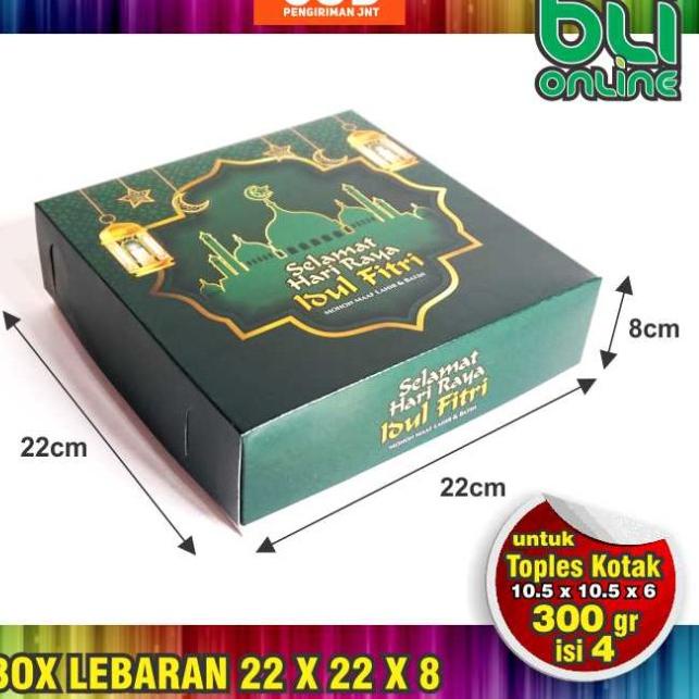 

Box Lebaran / Dus Idul Fitri /Kardus lebaran 22x22x8 isi 10pcs