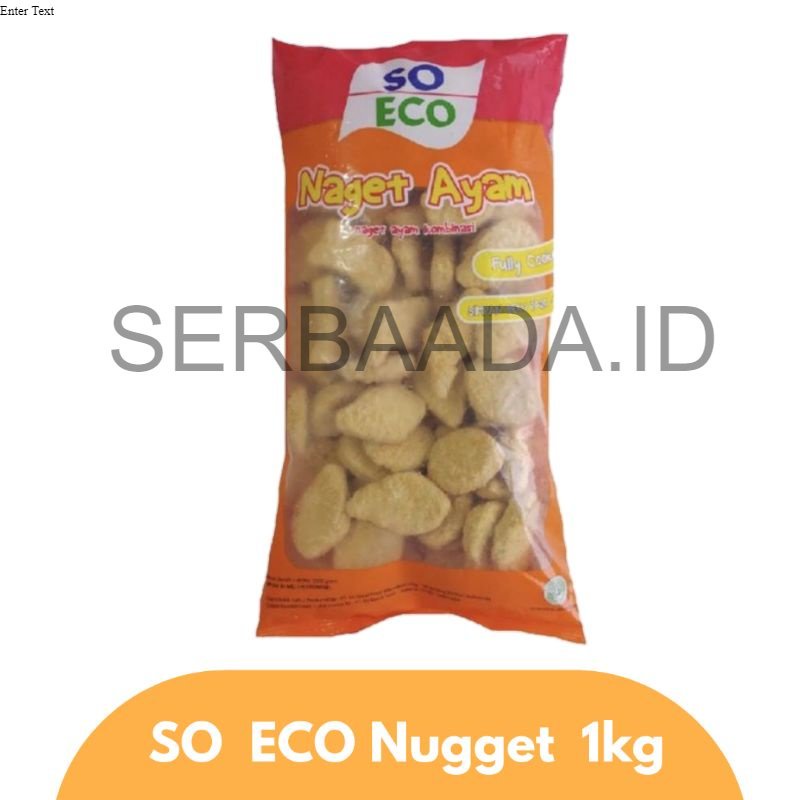 

So eco Nuget 1kg/nuget So eco 1 kg/SO ECO CHICKEN NUGGET 1KG NAGET AYAM HALAL/SO ECO CHICKEN NUGGET 1 KG / SO ECO NAGET 1KG / Nugget Ayam Frozen food 1kg / NAGET AYAM SO ECO 1KG/