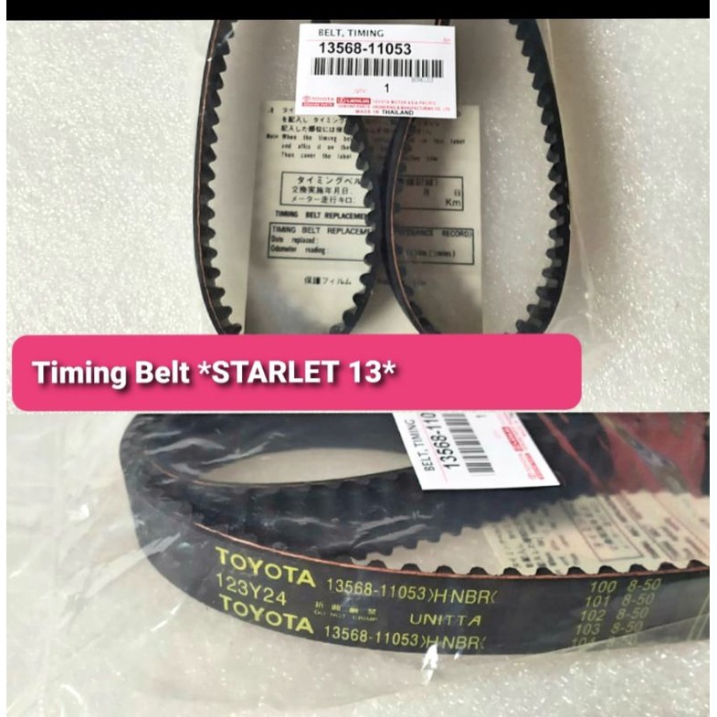 TIMING BELT STARLET 1.3CC 1300CC SABUK TIMING STARLET 1.3CC ORI