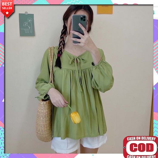 Kemeja Busui Natal Terbaru 2022 Cod Remaja Mewah Casual Kmeja Blouse Branded Blus Baju Pesta Baju Ko