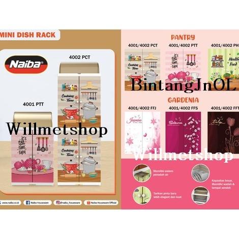 Lemari Piring Plastik Naiba Rak Piring NAIBA stock ready