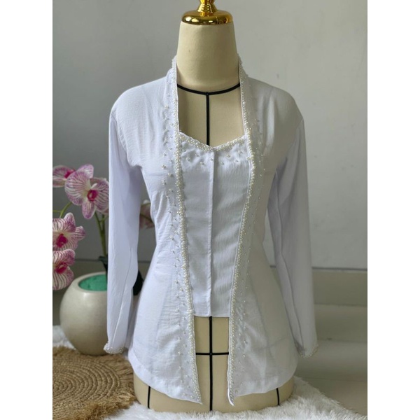 kebaya kringkel airflow payet mutiara