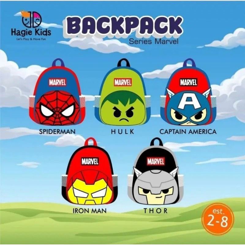 TAS RANSEL ANAK MARVEL BY HEGIE KIDS