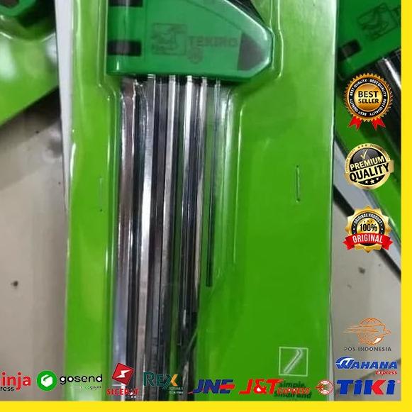 KUNCI L (inch) TEKIRO SQUARE PANJANG / HEX KEY SET LONG TEKIRO ASLI