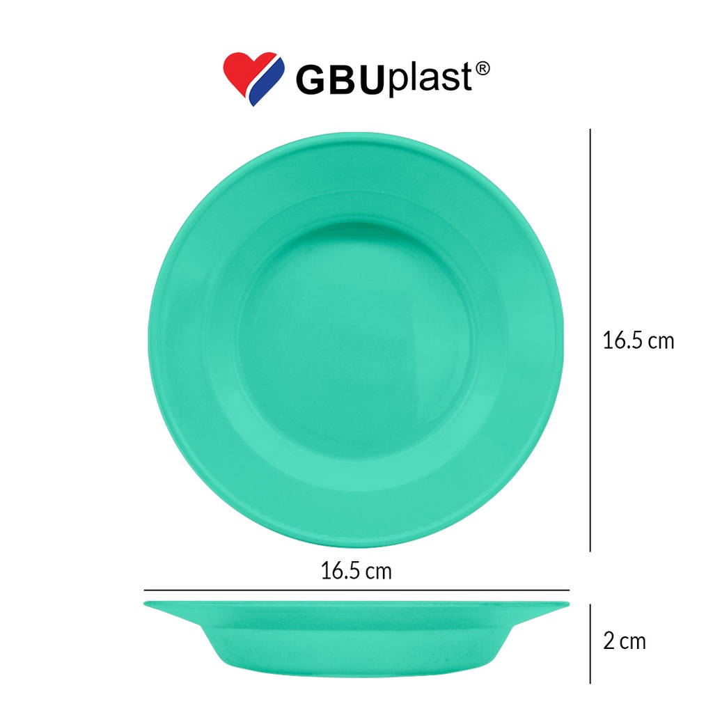 GBU PLAST Piring Tulip ukuran 7&quot;