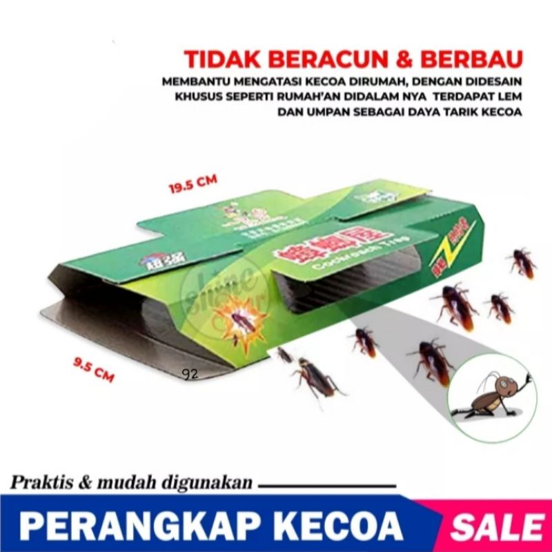 Lem Perangkap Kecoa &amp; Cicak / Jebakan Kecoak Cecak Pembasmi Serangga