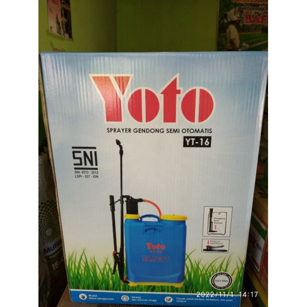 SPRAYER YOTO MANUAL 16 LITER