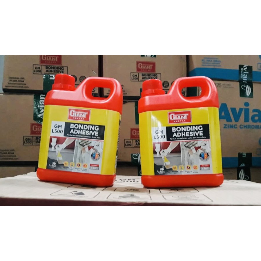 Giant Mortar Bonding Adhesive 900 ML Perekat Antara Beton Lama dan Beton Baru GM L500 [Avian Brands]