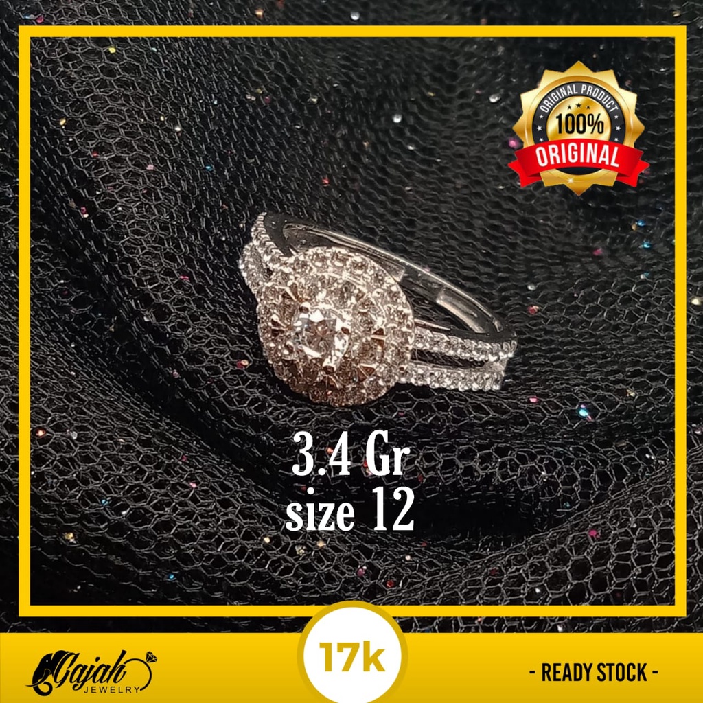 Cincin emas 17K - 3.4 gr kadar 750 - 4016