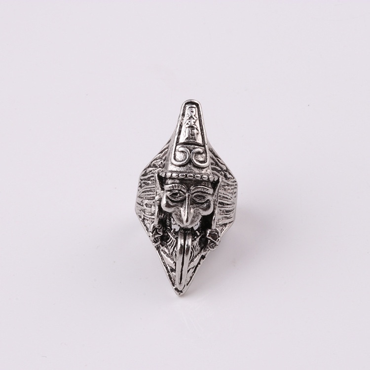 Cincin Gaya Etnik Warna Hitam Dan Putih Untuk Pria