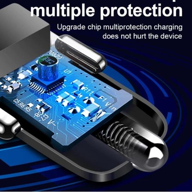 Car Charger QC3.0 Dual USB Fast Charging Qualcomm Quick Charger 12-24V