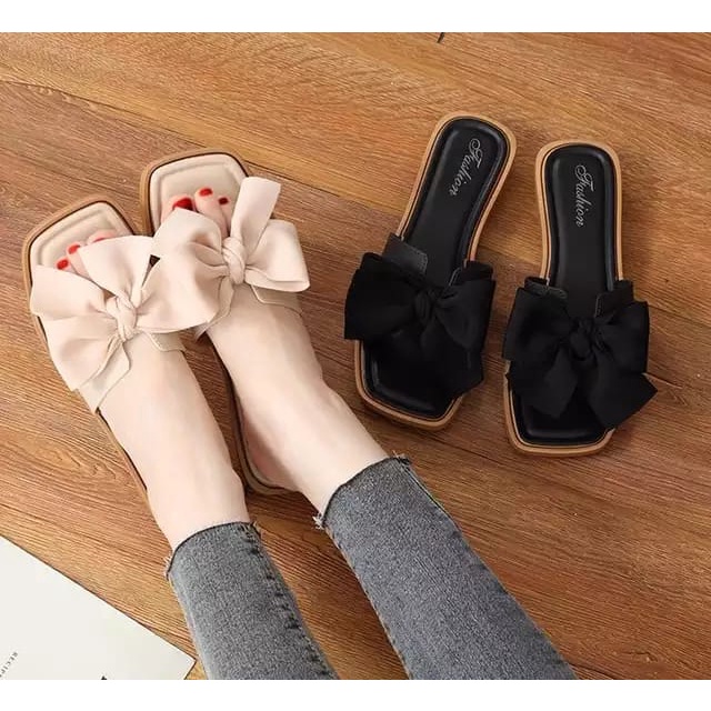 sandal slop pita wanita sendal karet jelly perempuan hys 008