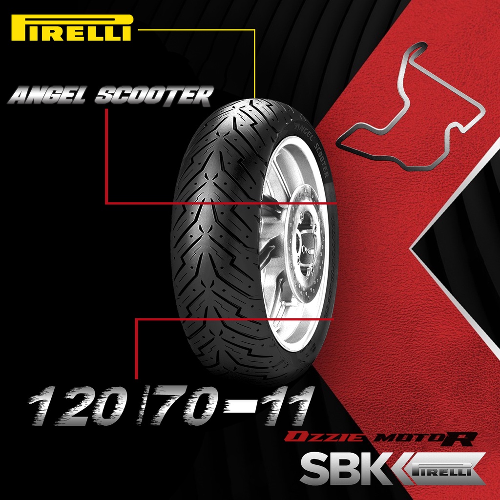 PIRELLI ANGEL SCOOTER BAN MOTOR TUBELESS VESPA RIM 10 11 12 BAN BEAT / VARIO / MIO / PCX / XMAX FORZA VESPA CLASSIC / MATIC / 2TAK KYMCO ORIGINAL 100%