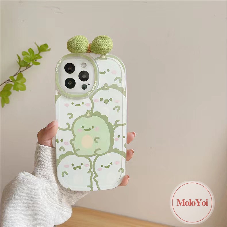 Soft Case Motif Kartun Dinosaurus 3D Untuk iPhone 11 Pro MAX XR 6 6s 7 8 Plus 7Plus 8Plus 12 13 Pro MAX X XS MAX SE 2020