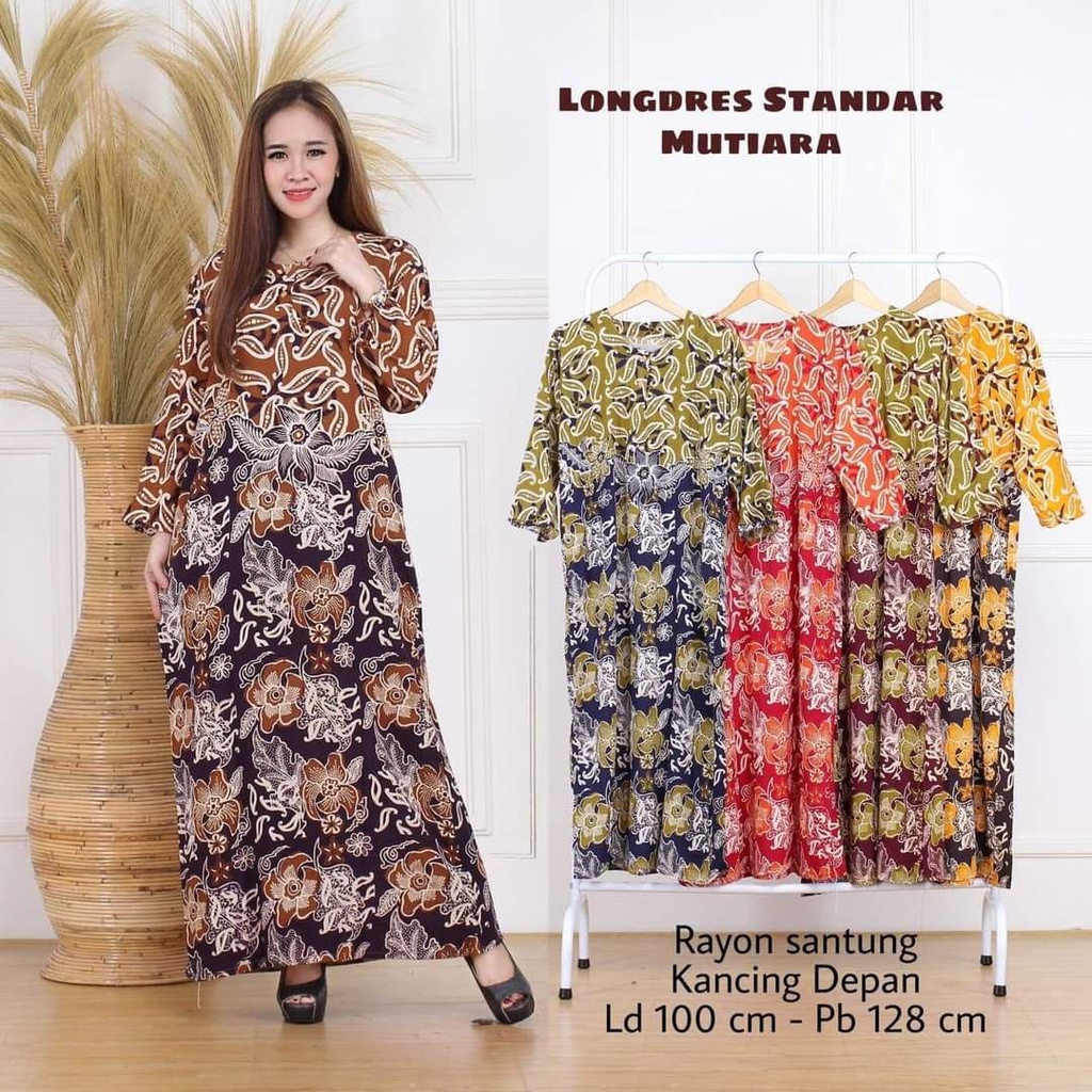 Daster Longdress Panjang Busui Bumil Bahan Rayon Murah Kekinian Semata Kaki