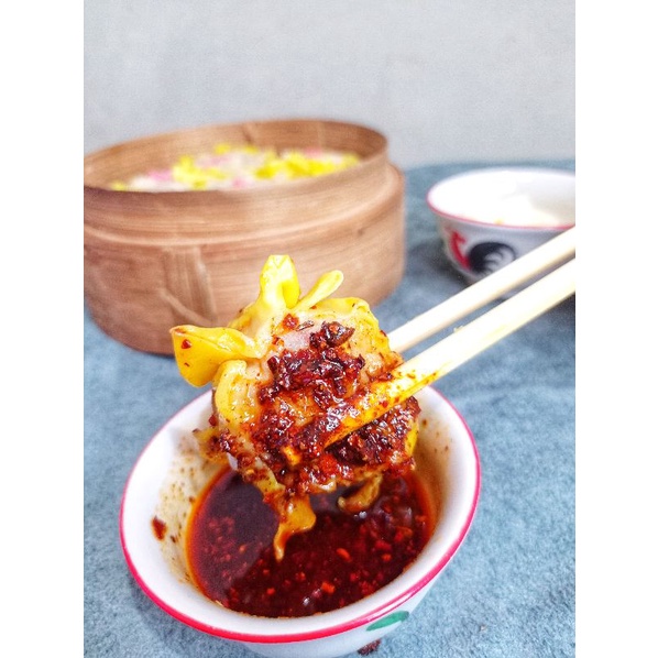 

Dimsum ayam FRESH HALAL dengan CHILI OIL hanya gosend