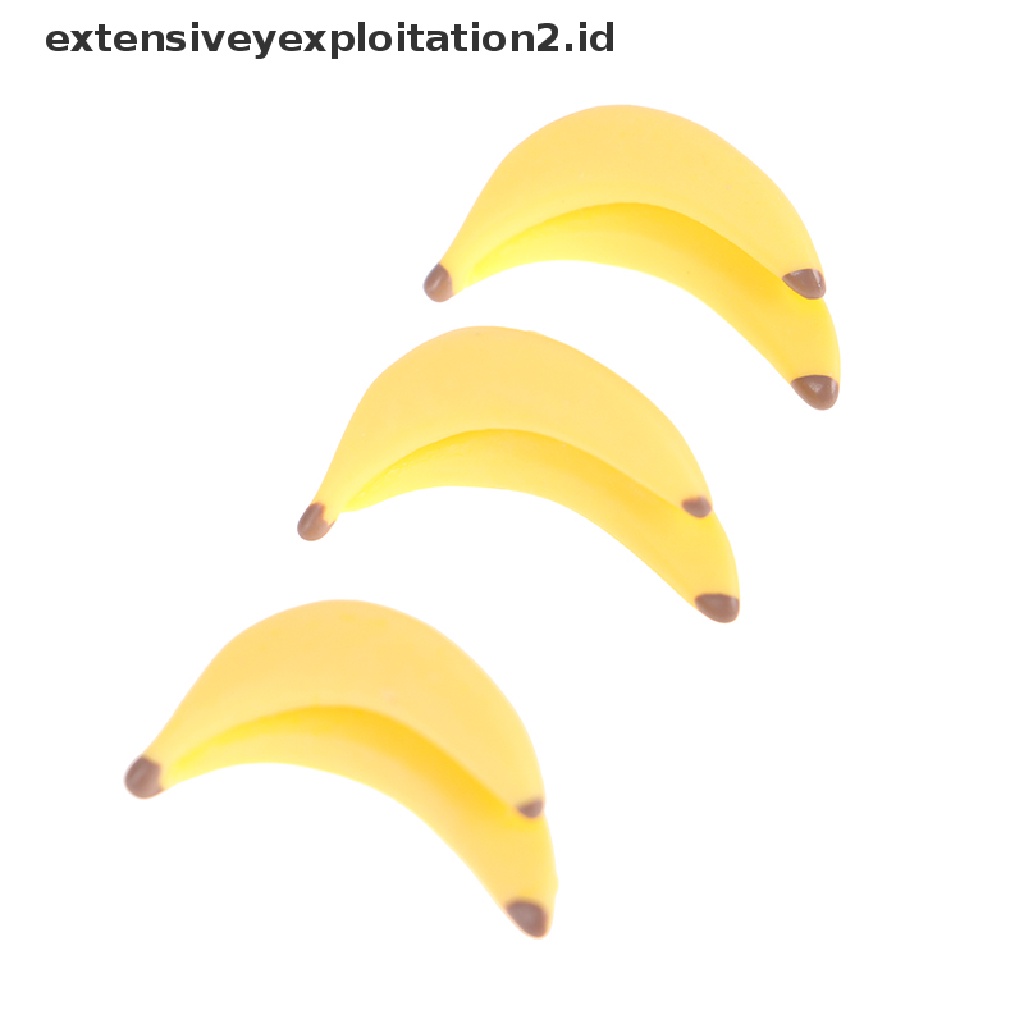 10pcs / Set Mainan Miniatur Pisang Skala 1: 12 Untuk Aksesoris Rumah Boneka